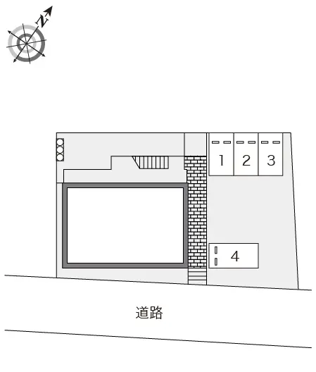 ★手数料０円★調布市柴崎　月極駐車場（LP）